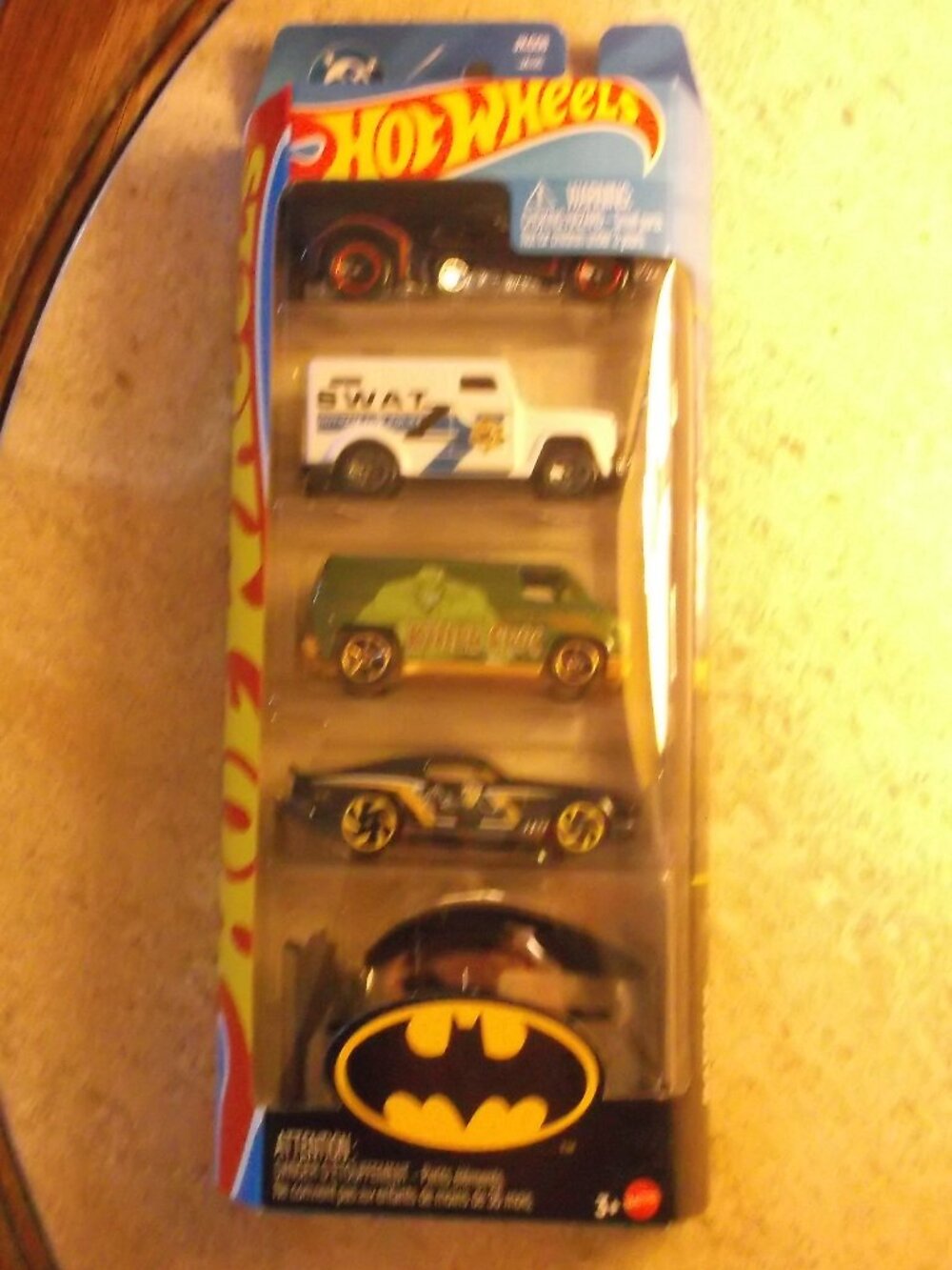 🦇Hot Wheels Batman 5‑Pack • Mystery Machine • SWAT • Batmobile • NWT